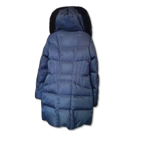 Vince Camuto Faux Fur Trim midweight down coat women XS Winter puffer - Picture 2 of 11